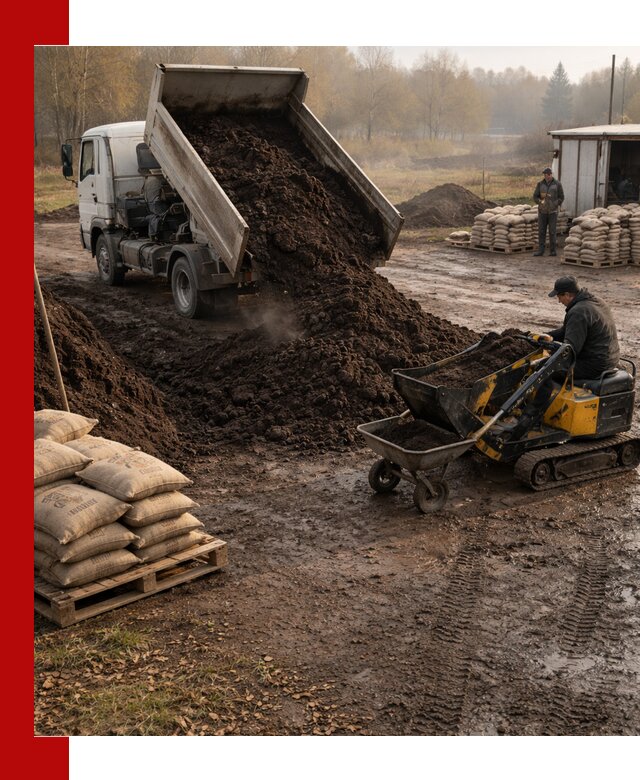 Кислый торф в доставке по выгодным ценам в Балтийске