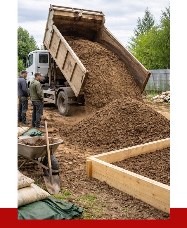 Торфо песчаная смесь в Балтийске с доставкой от 1886 р. | ПРОНЕРУДБлт