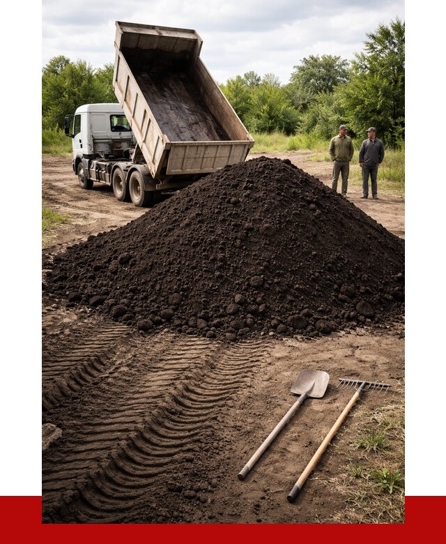 Купить чернозем навалом в Балтийске от 1223 р. за куб | ПРОНЕРУДБлт