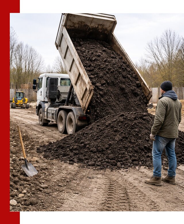 Доставка чернозема навалом в Балтийске быстро и выгодно