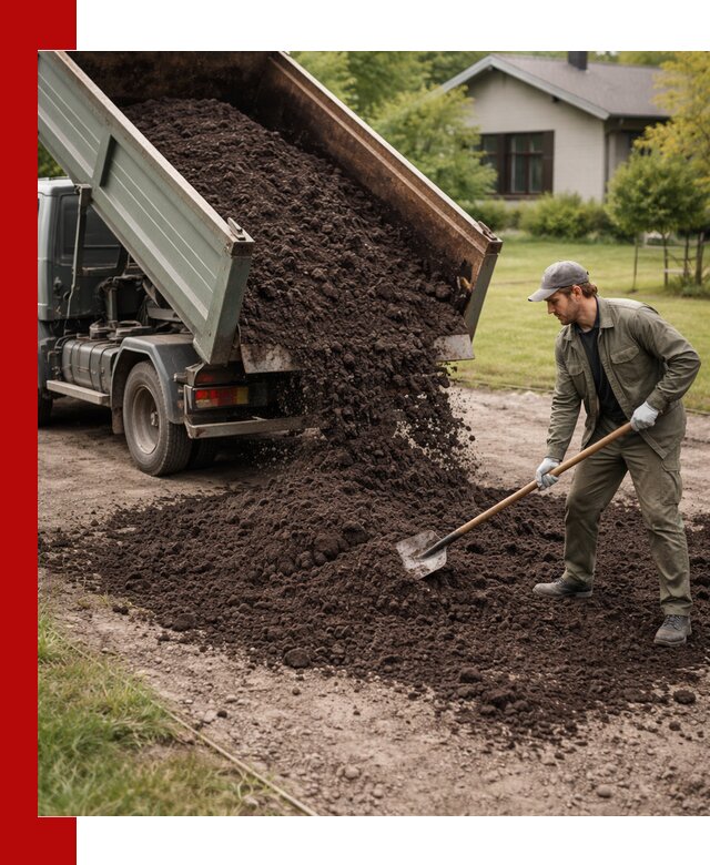 Чернозем для газона с доставкой в Балтийске быстро и качественно