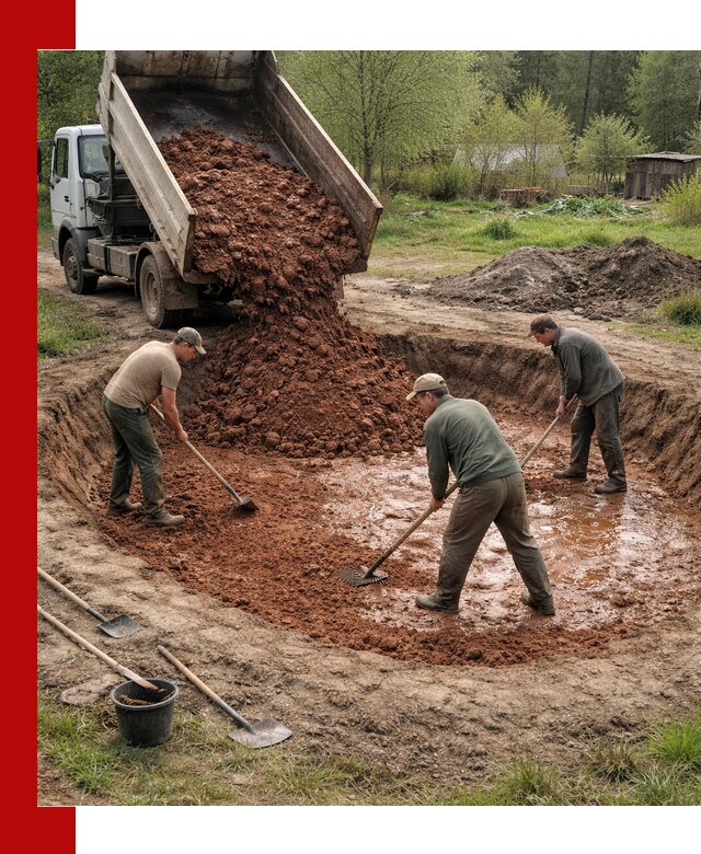 Купить качественную глину для пруда в Балтийске