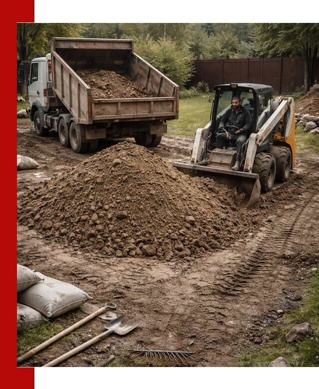 Суглинок для планировки участков в Балтийске с доставкой и выгрузкой