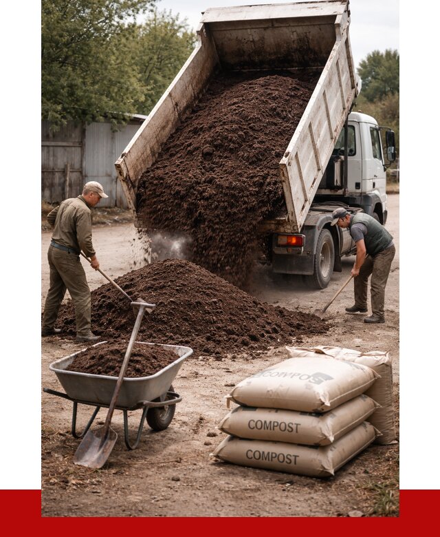 Купить компост в Балтийске от 4282 р. за куб с доставкой | ПРОНЕРУДБлт