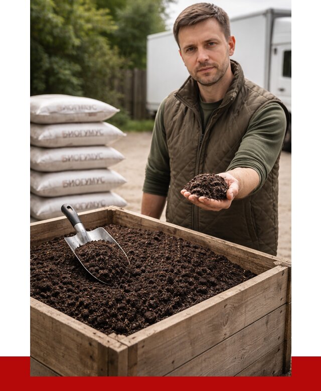 Купить биогумус в Балтийске с доставкой от 8666 р. за куб | ПРОНЕРУДБлт