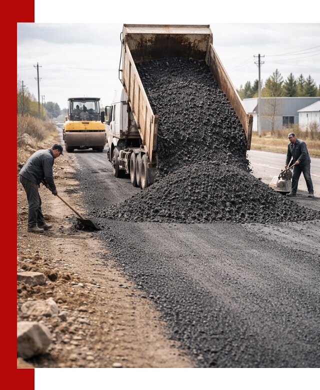 Асфальтовая крошка для дорог в Балтийске — поставка и доставка