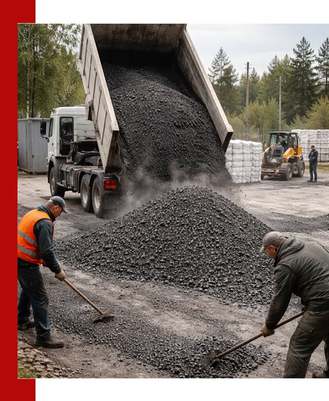 Доставка и продажа асфальтного гранулята в Балтийске