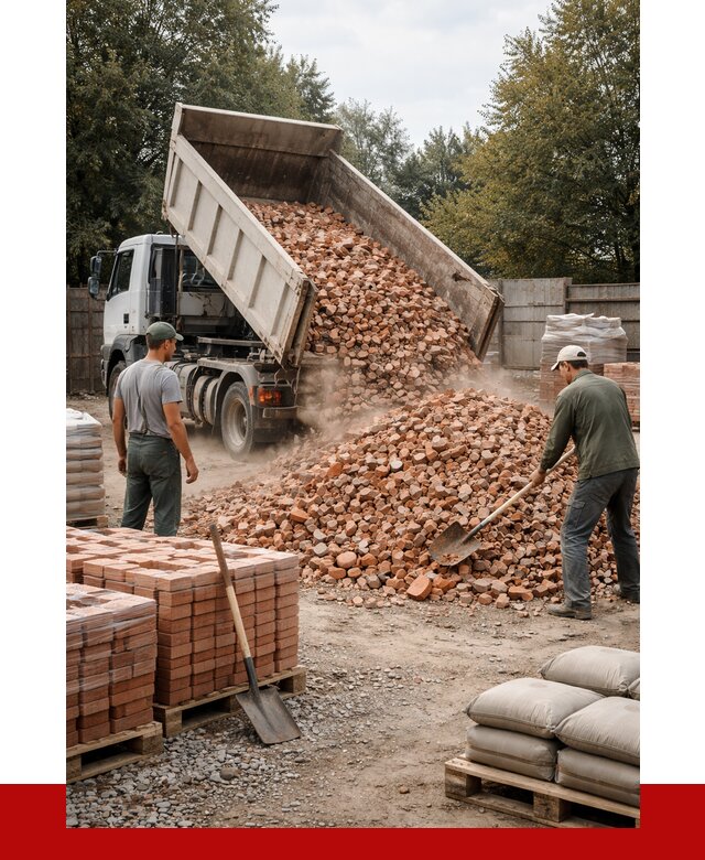 Бой кирпича в Балтийске с доставкой от 4282 руб/куб | ПРОНЕРУДБлт