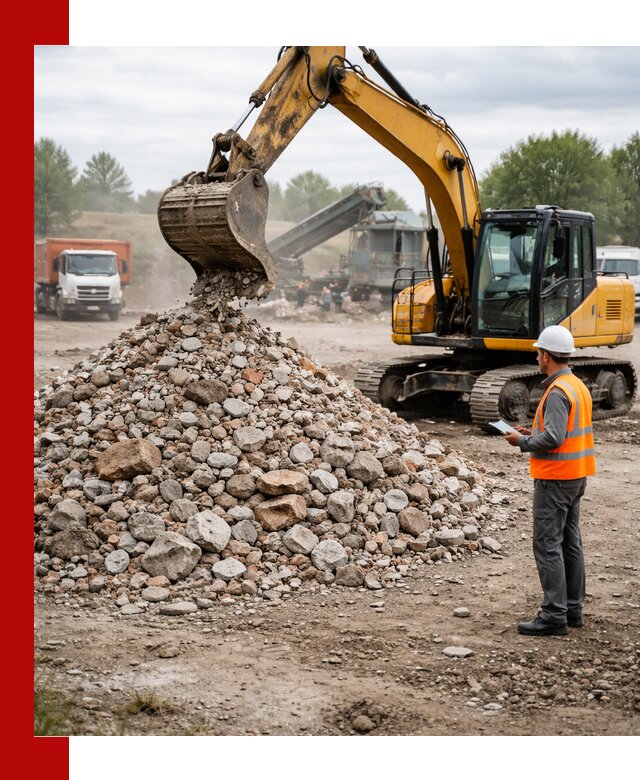 Доставка и вывоз строительного боя в Балтийске