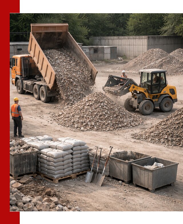 Вторичные материалы для отсыпки в Балтийске — поставка и доставка