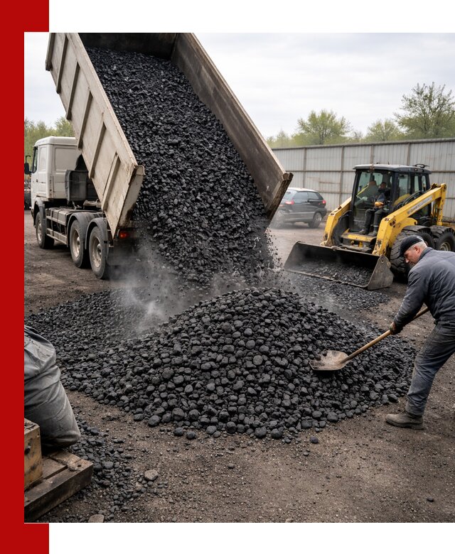 Доставка угля орех в Балтийске оптом и в розницу