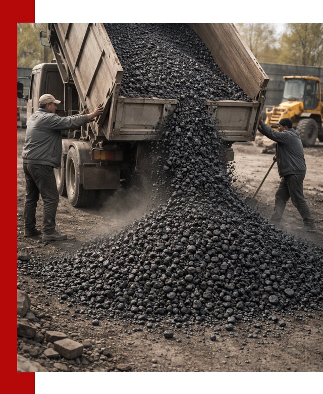 Доставка угля семечка самосвалами в Балтийске