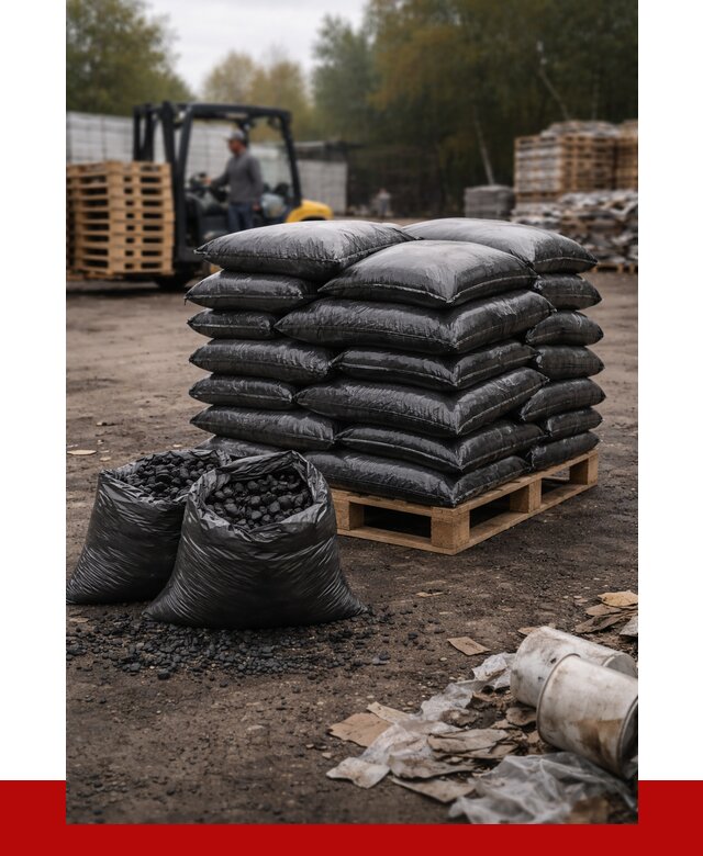 Купить уголь в мешках с доставкой в Балтийске от 7646 р. | ПРОНЕРУДБлт