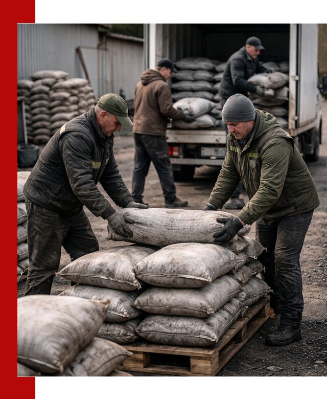 Доставка угля в мешках по выгодным ценам в Балтийске