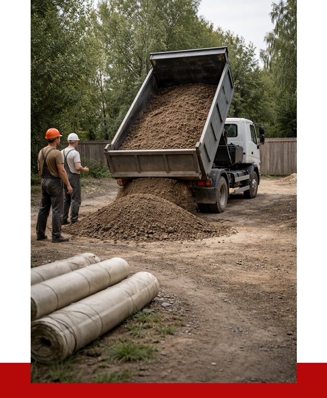 Доставка сыпучих материалов самосвалом в Балтийск от 4282 р. | ПРОНЕРУДБлт