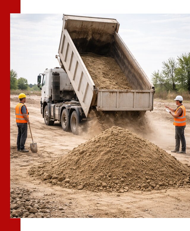 Доставка самосвалом 15 кубов в Балтийске за город и по городу