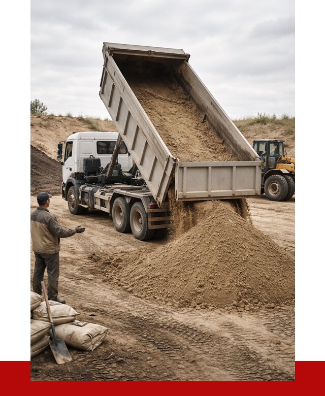 Доставка самосвалом 20 кубов в Балтийске от 7646 р. | ПРОНЕРУДБлт