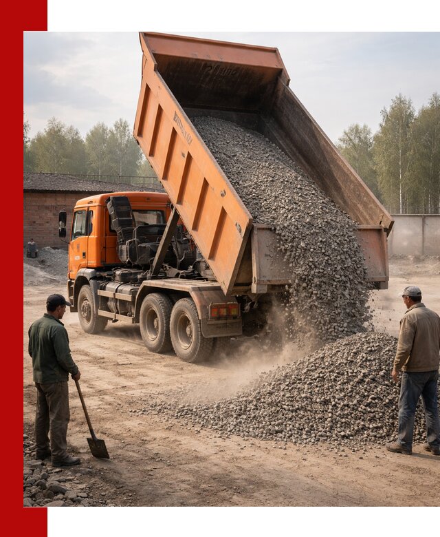 Доставка самосвалом 20 м3 в Балтийске быстро и надежно