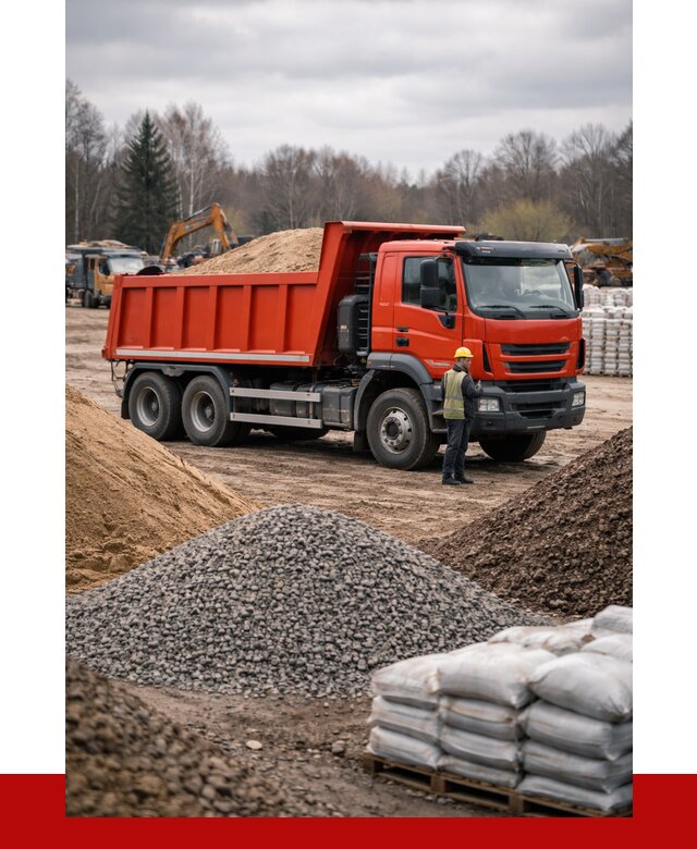 Доставка самосвалом 25 кубов в Балтийске от 7646 р. | ПРОНЕРУДБлт