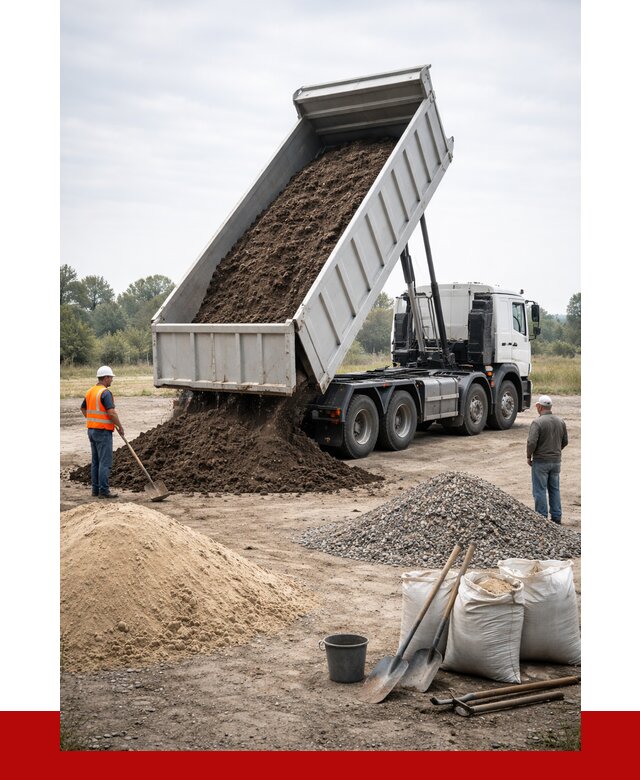 Доставка самосвалом 30 кубов в Балтийске от 8666 р. | ПРОНЕРУДБлт