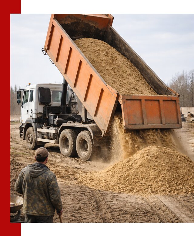Аренда самосвала 20 тонн для перевозки грузов в Балтийске