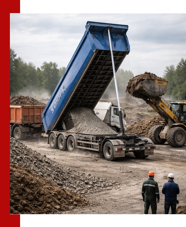 Аренда тонар 40 тонн в Балтийске с доставкой материалов