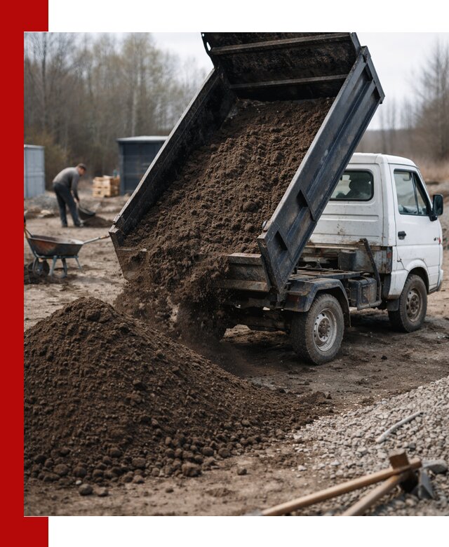 Аренда минисамосвала в Балтийске для доставки сыпучих материалов