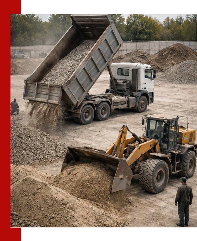 Перевозка сыпучих грузов самосвалами и бортовыми в Балтийске