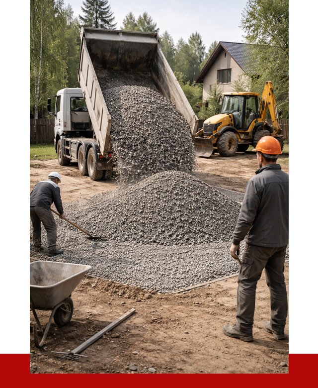 Отсыпка участка щебнем в Балтийске от 6627 р. ПРОНЕРУДБлт