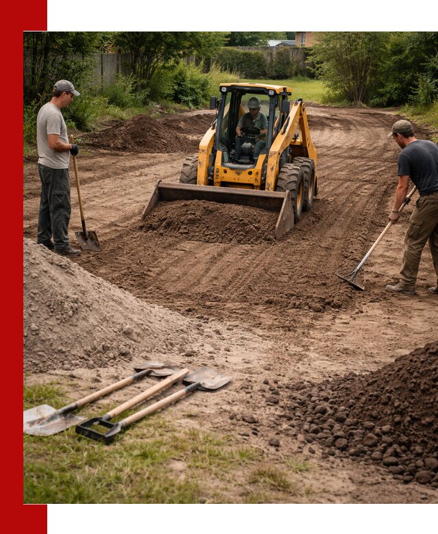 Планировка участка грунтом с вывозом и доставкой в Балтийске