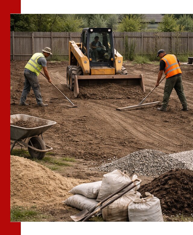 Выравнивание участка под строительство и благоустройство в Балтийске
