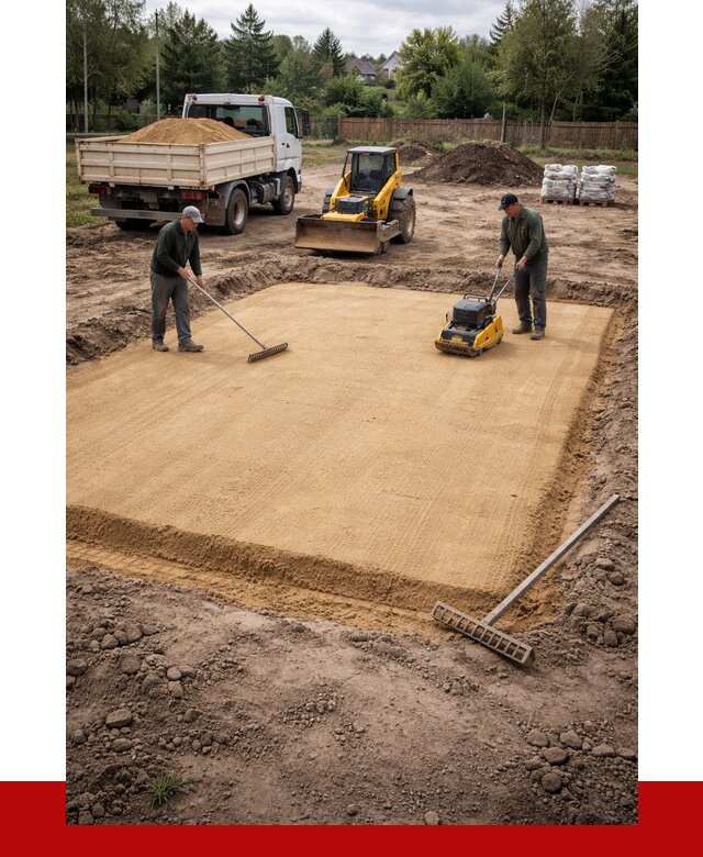 Устройство песчаной подушки в Балтийске от 4588 р. ПРОНЕРУДБлт