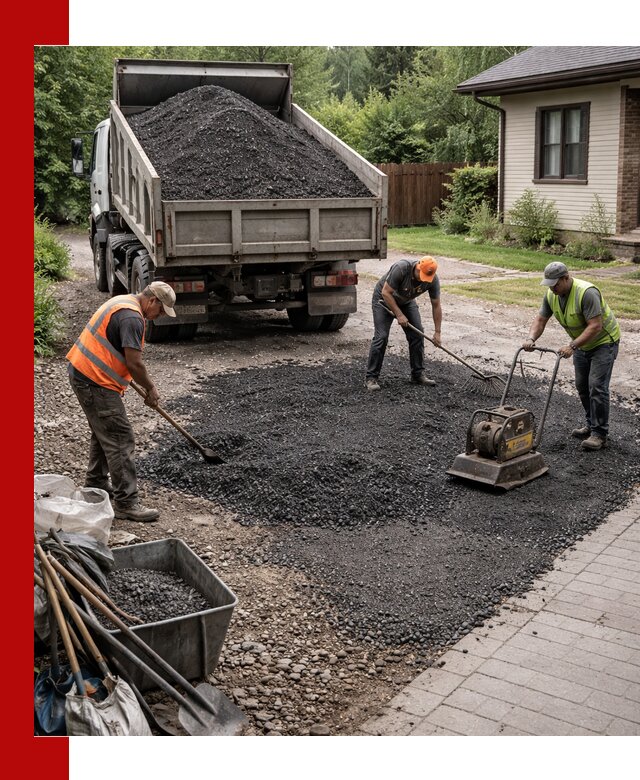 Асфальтовая крошка для двора с доставкой в Балтийске
